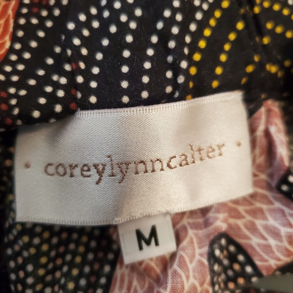 Anthropologie Corey Lynn Calter "Ibiza blouse" halter style. Snake. Bow. Size M. - Picture 10 of 12